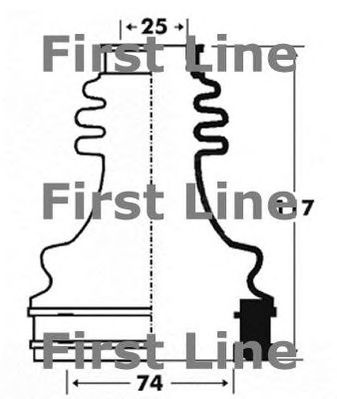 FIRST LINE fcb2916 -  Пыльник, приводной вал